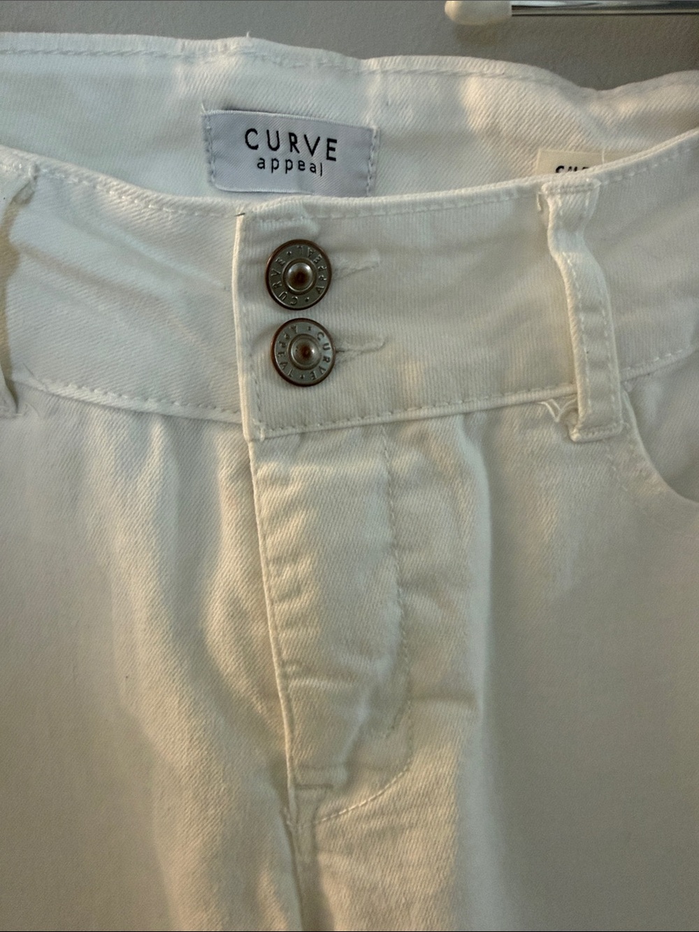 Curve Appeal Curve Creator White High-Rise Boot Jeans — Mid Rise Stretch, 4/27 - Picture 2 of 7